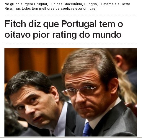 PORTUGAL - O OITAVO PIOR RATING DO MUNDO